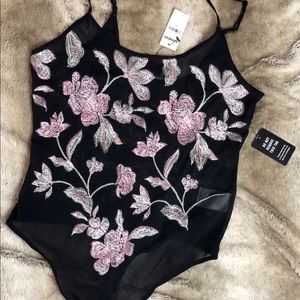 Express floral bodysuit